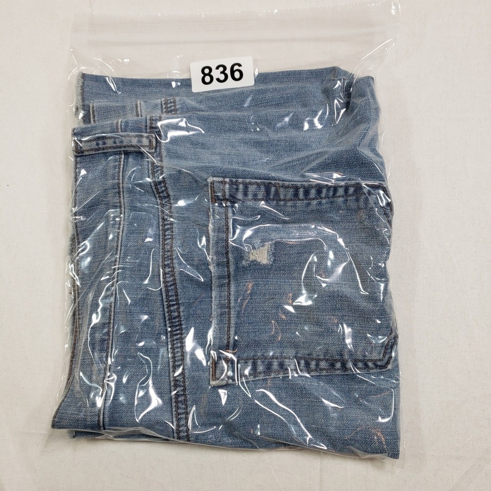LOFT Womens Embellished Distressed Denim Mini Skirt 14 Blue Rhinestone - Picture 9 of 9